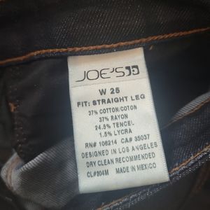 Women's JOE'S Jeans Geraldine dark wash straight leg denim jeans size 25